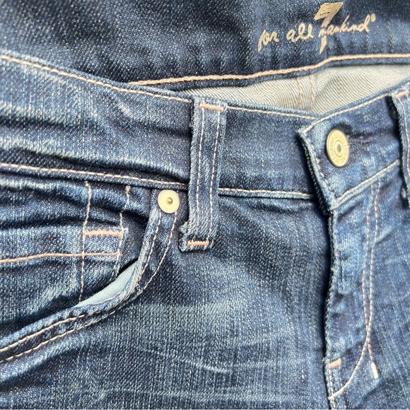 Seven 7 for all mankind crop dojo Dakota jeans gaucho wide 28 culottes - Picture 6 of 9